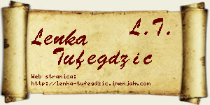 Lenka Tufegdžić vizit kartica